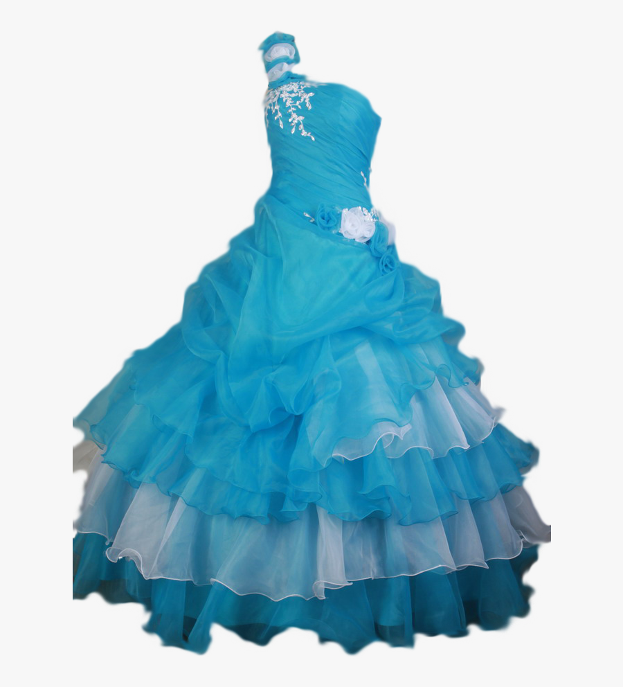 Blue Wedding Dress Png, Transparent Clipart
