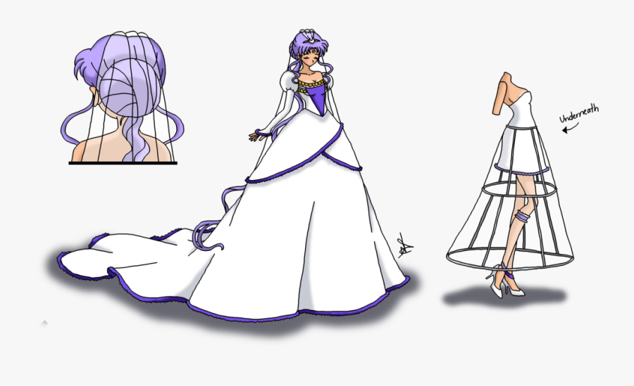 Kousagi"s Wedding Dress By Nads6969 - Cartoon, Transparent Clipart
