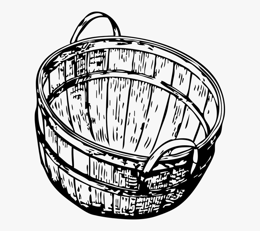 Picnic Basket Clipart Empty Laundry Basket - Basket Clip Art, Transparent Clipart