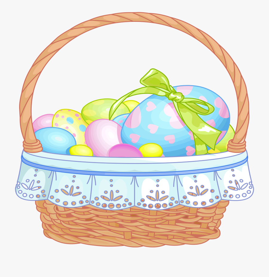 Basket Clipart Bakul - Easter Basket Transparent Background, Transparent Clipart