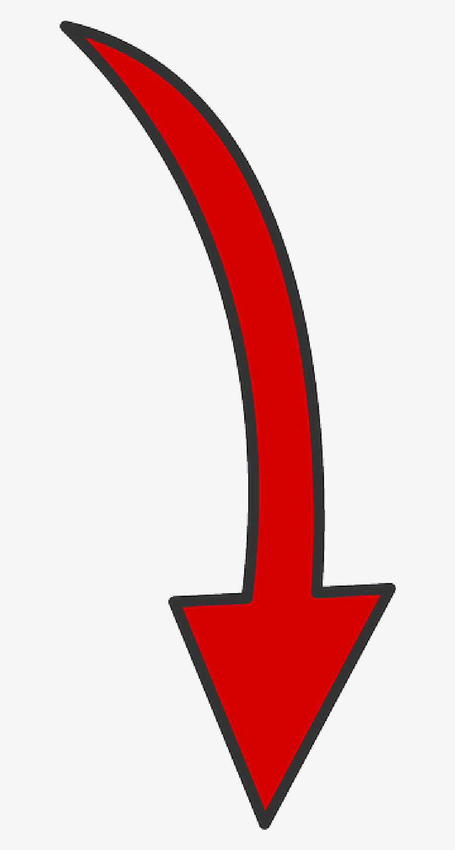 Red Curved Arrow Png , Transparent Cartoons - Red Curved Arrow Png, Transparent Clipart