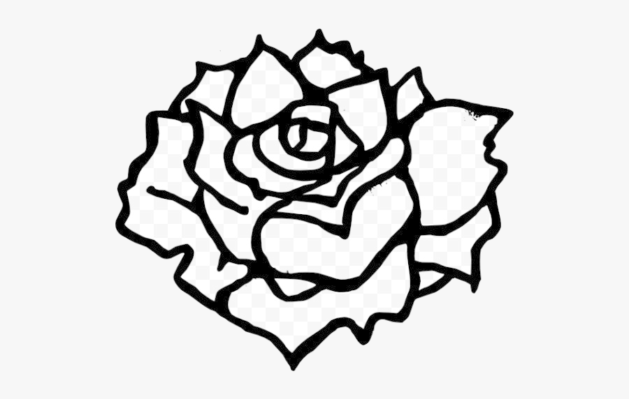Rose Drawing Black Clip Art Clipart And White Transparent, Transparent Clipart