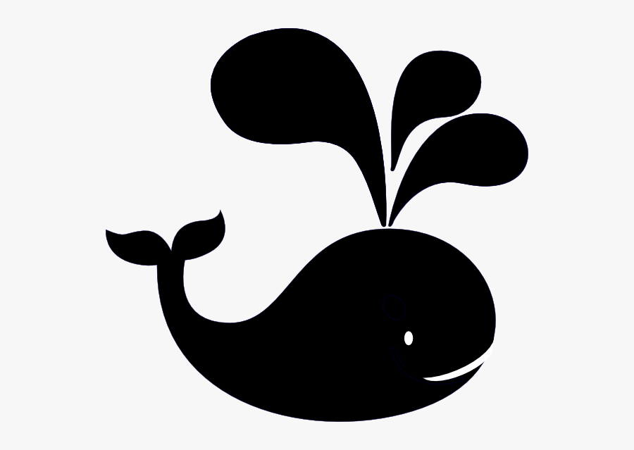 Whale Black And White Black Whale Clipart - Black Whale Clip Art, Transparent Clipart