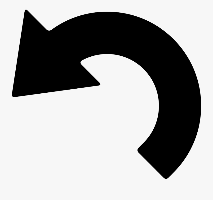 Left Curved Arrow Comments - Curved Arrow Icon Png , Free Transparent