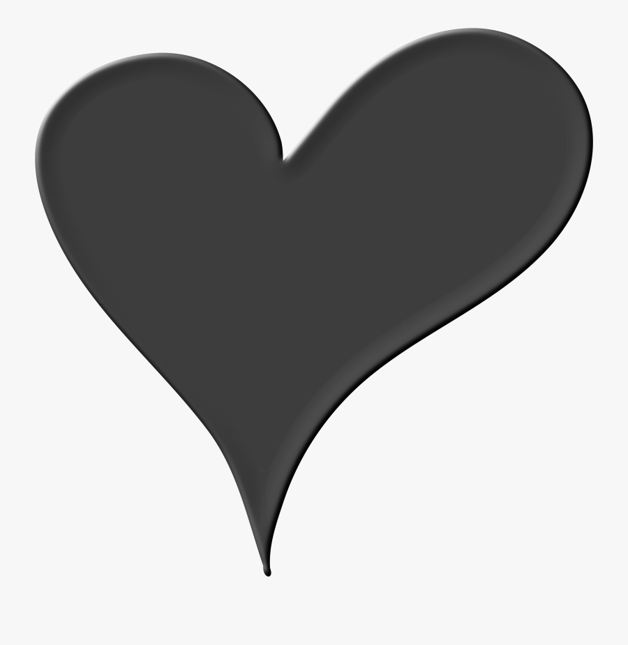 28 Collection Of Black Clipart Heart - Heart Black White Png, Transparent Clipart