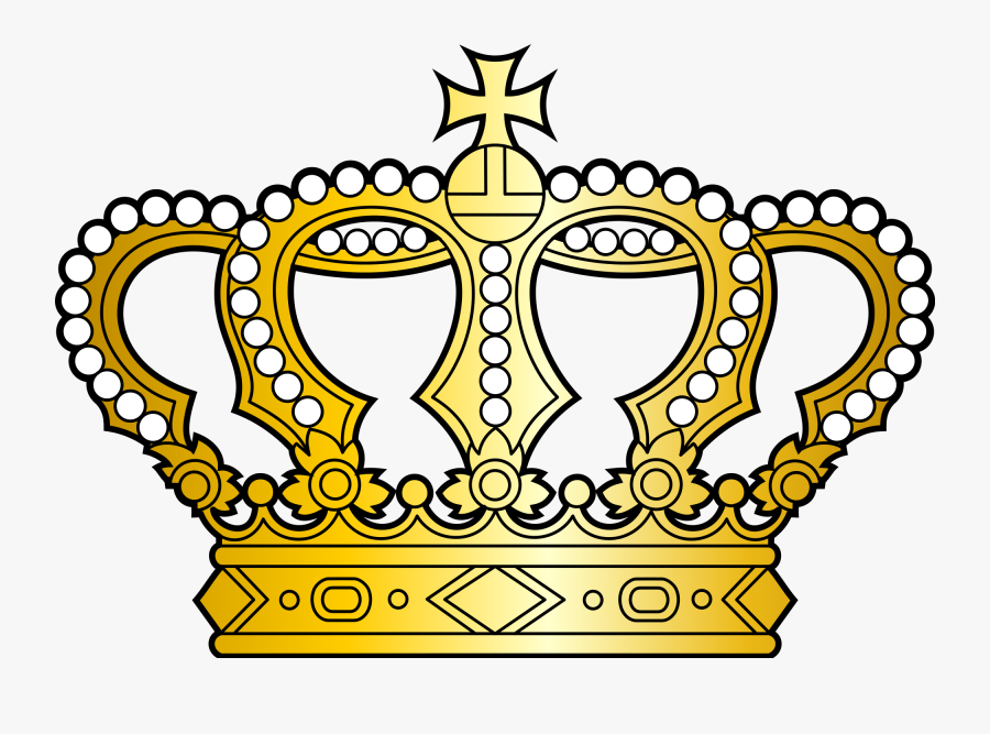 Golden Crown Pictures - Crown With Cross, Transparent Clipart