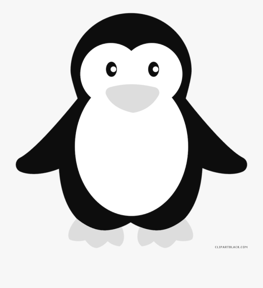 Free Black And White Clipart - Penguin Clip Art Black And White, Transparent Clipart