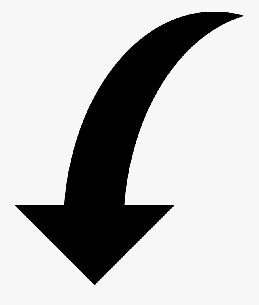 Curved Arrow Download Png Image - Curved Arrow Icon Png, Transparent Clipart