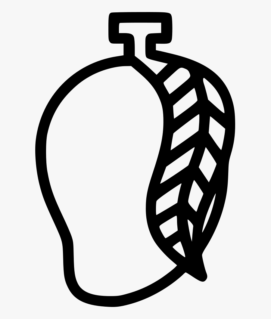 Clip Art Png Free Library - Mango Clipart Black And White, Transparent Clipart