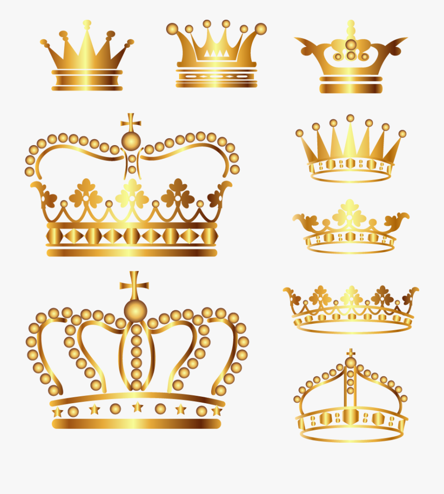 Crown Gold Clip Art - Gold Queen Crown Png, Transparent Clipart