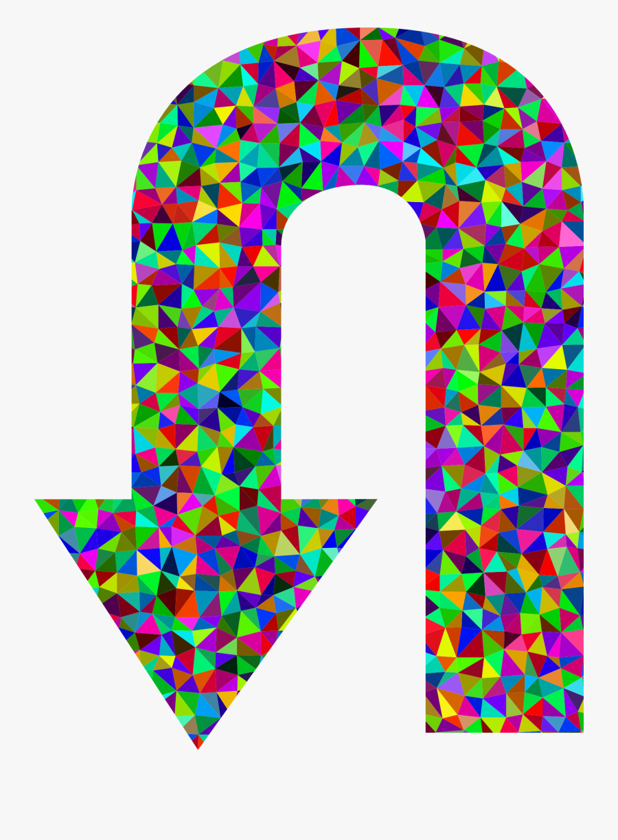 Curved Arrow Clipart - Rainbow Thumbs Up Emoji, Transparent Clipart