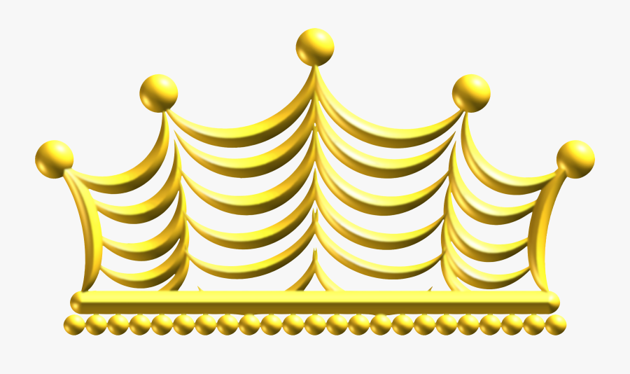 Gold,area,text - Crown Png Golden Clipart, Transparent Clipart