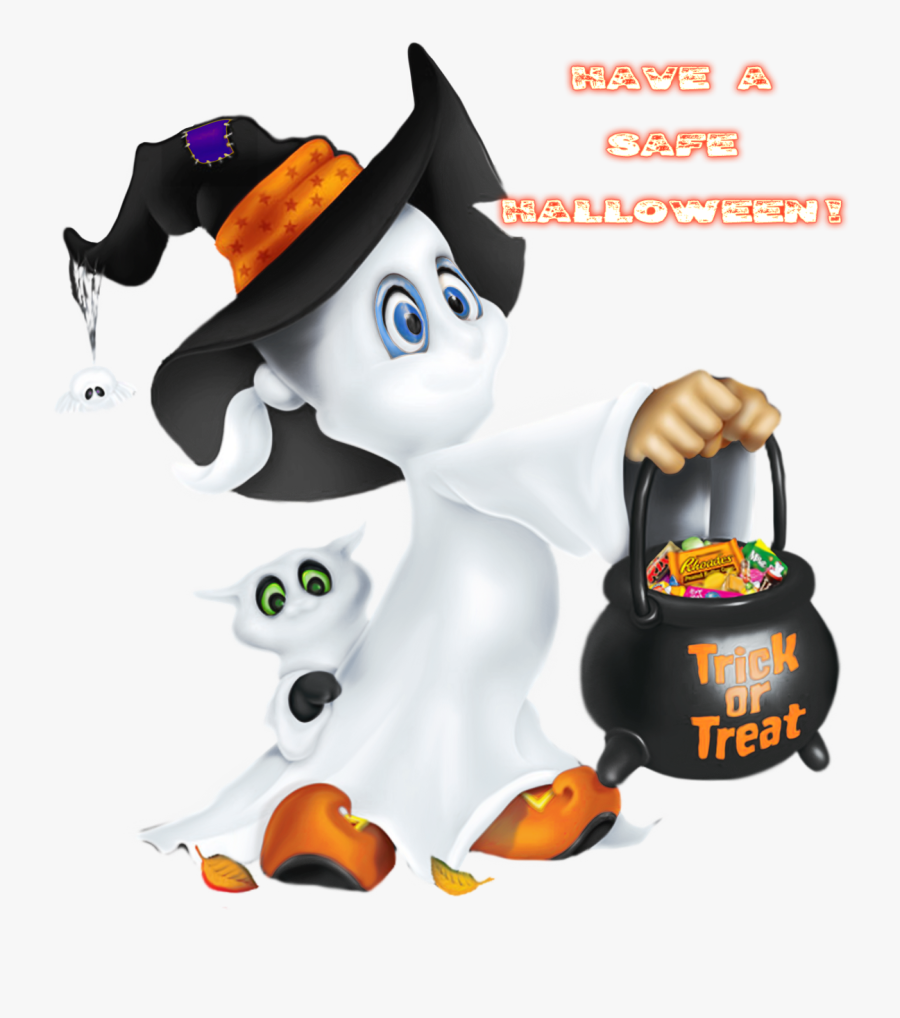 Cute Halloween Ghost Clipart, Transparent Clipart