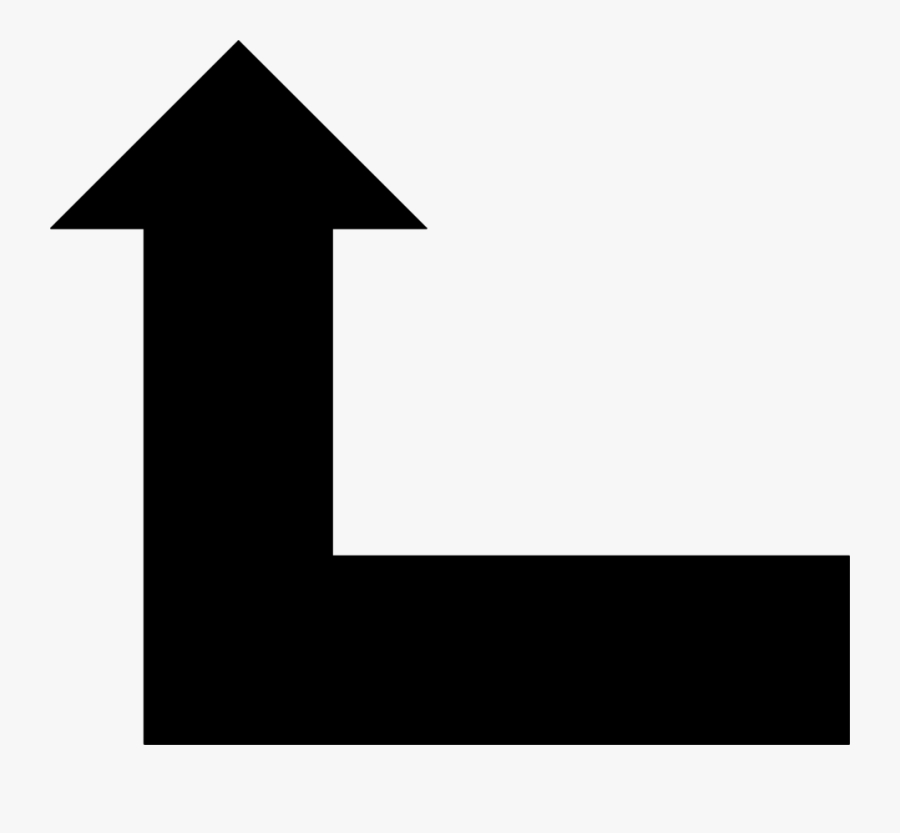 Right And Up Arrow, Transparent Clipart