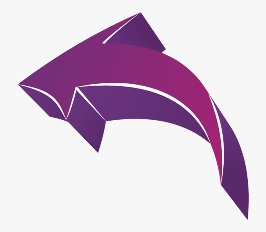 Curved Arrow Clipart - Curvy Arrow Transparent Background, Transparent Clipart