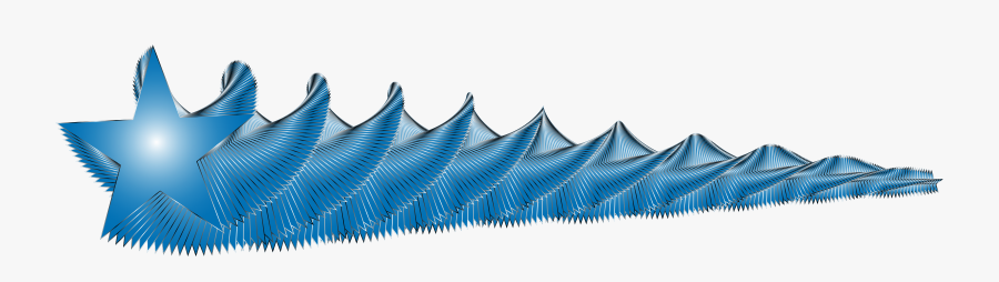 Blue Shooting Star Clip Arts - Clip Art, Transparent Clipart