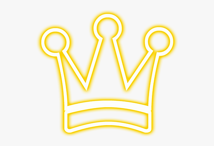 #crown #snapchat #neon #gold #yellow #glowing - Download Futuristic Background And Light Triangle Png, Transparent Clipart
