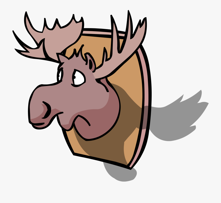 Transparent Moose Silhouette Png - Moose Head Cp, Transparent Clipart