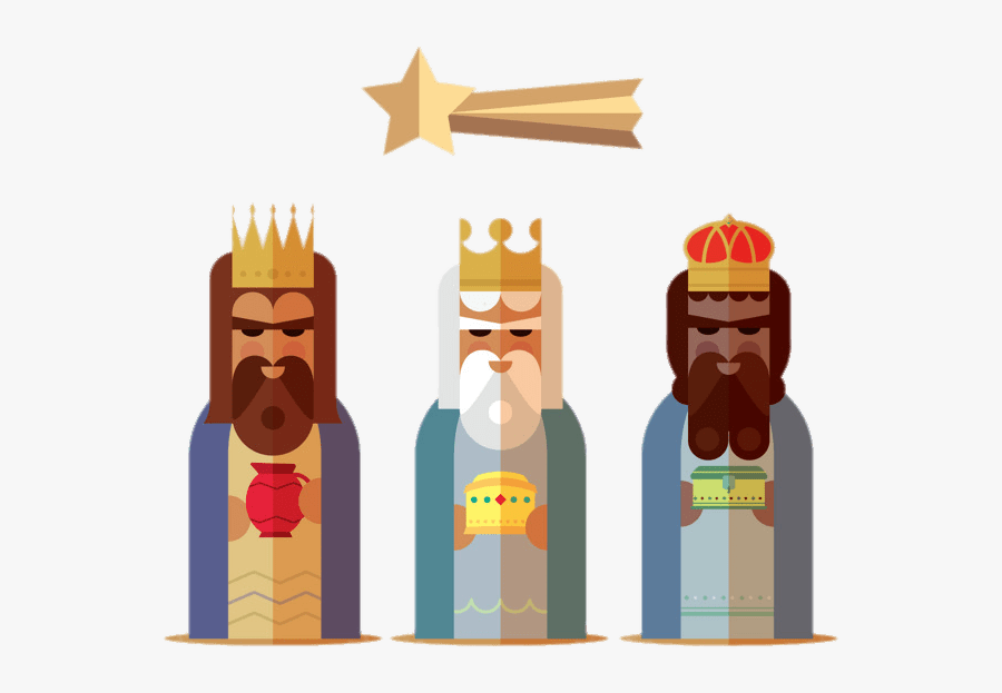 Three Kings And Shooting Star Drawing - Three Kings Png, Transparent Clipart
