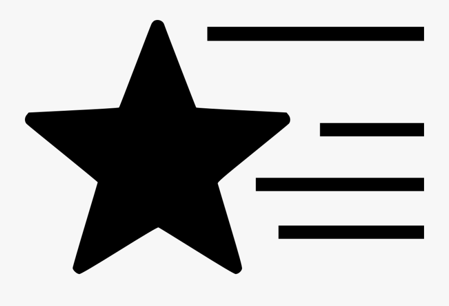 Shooting Star Fill - Transparent Background Star Shape, Transparent Clipart