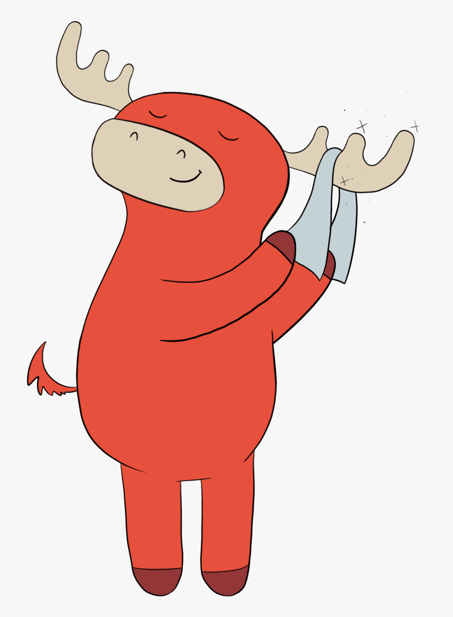 Massage Moose - Cartoon, Transparent Clipart