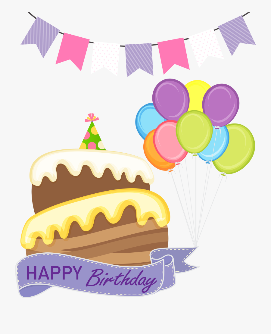 Happy Birthday Cake Png Clip Art Image, Transparent Clipart