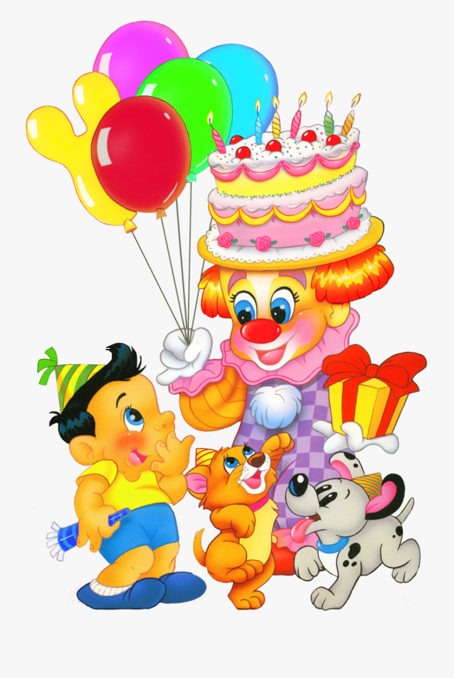 Clipart Boy Happy Birthday - Happy Birthday Cartoon Png, Transparent Clipart