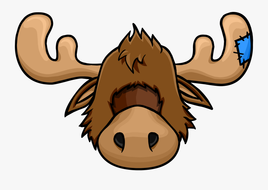 Club Penguin Wiki - Club Penguin Moose Head, Transparent Clipart