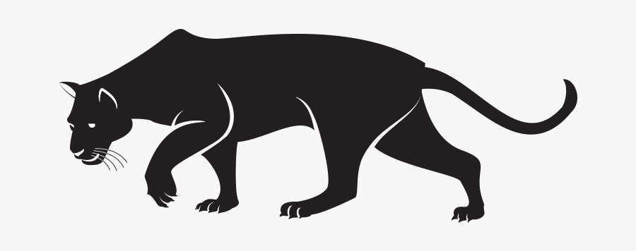 Black Panther Cougar Clip Art - Black Panthers Animal Drawings, Transparent Clipart