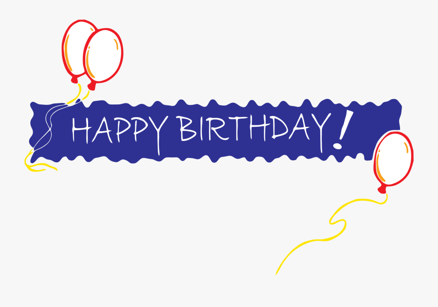 Banner Happy Birthday Png, Transparent Clipart