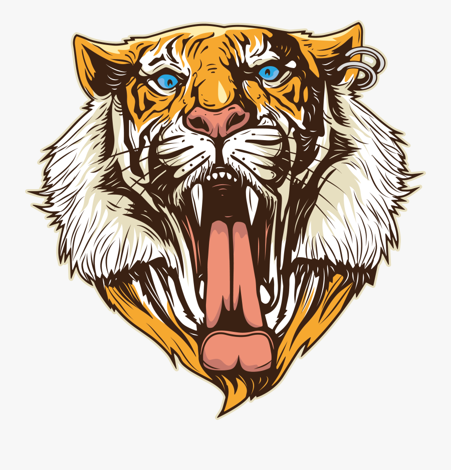Panther Clipart Shirt - Supreme Tiger Box Logo, Transparent Clipart