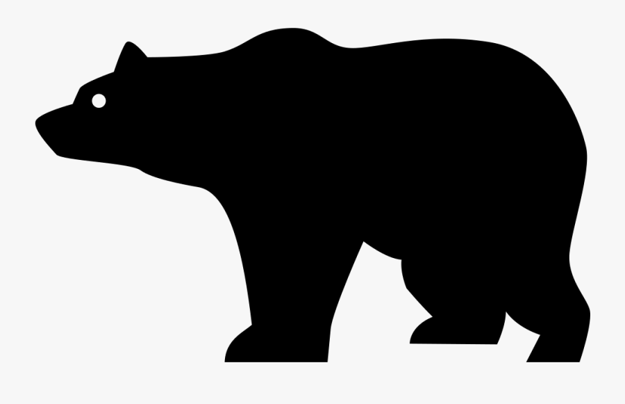 Clip Art Collection Of Free Svg - Bear Side View Silhouette, Transparent Clipart