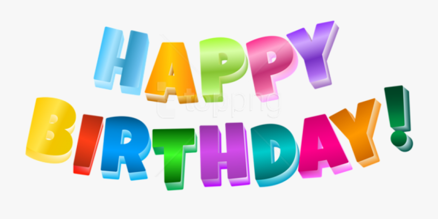 Free Png Multlor Happy Birthday Transparent Png Images - Happy Birthday Clipart No Background, Transparent Clipart