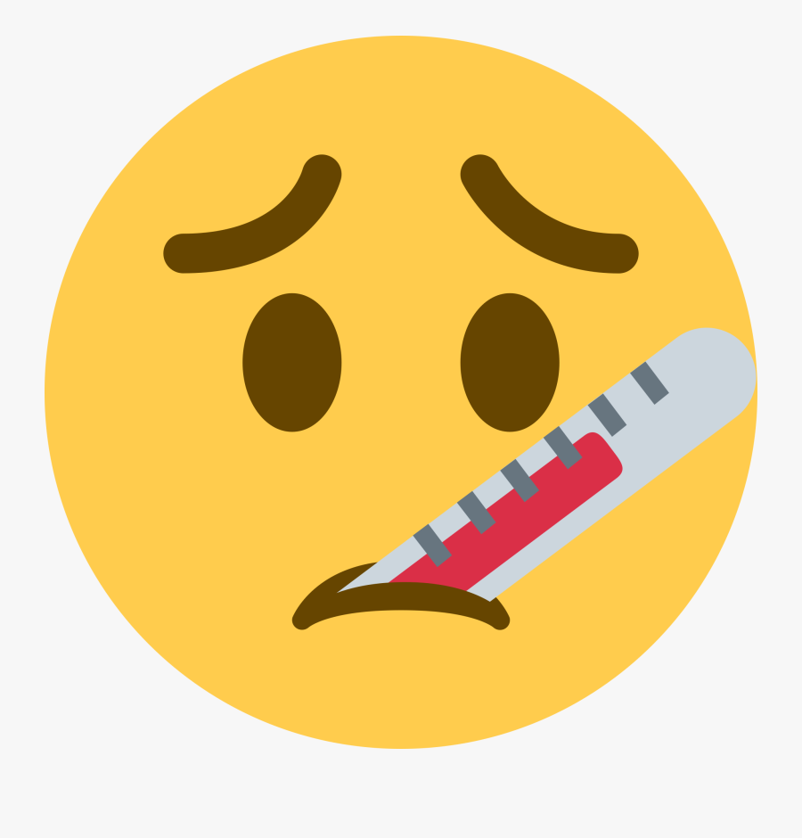 Sick Emoji - Illness Emoji, Transparent Clipart