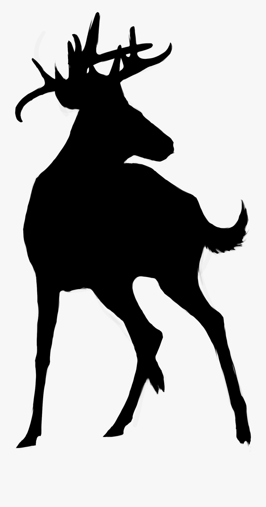 Reindeer Insect Clip Art Antler Silhouette - Silhouette, Transparent Clipart