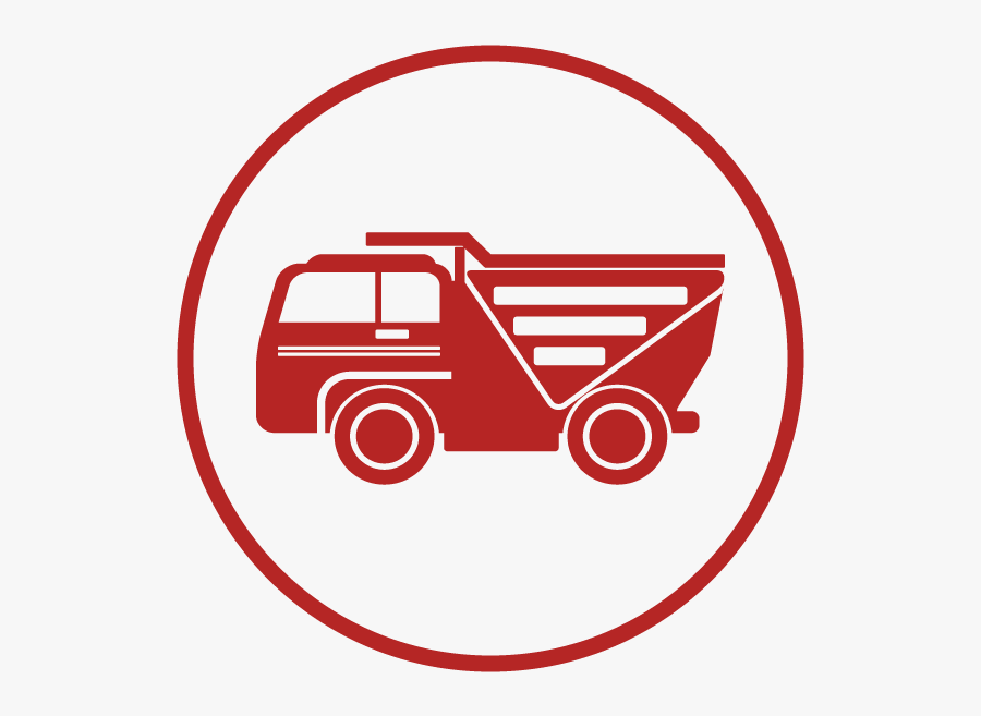 Dump Truck Icon, Transparent Clipart