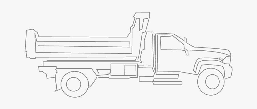 Dump Bodies For Trucks - Outline Truck Body, Transparent Clipart