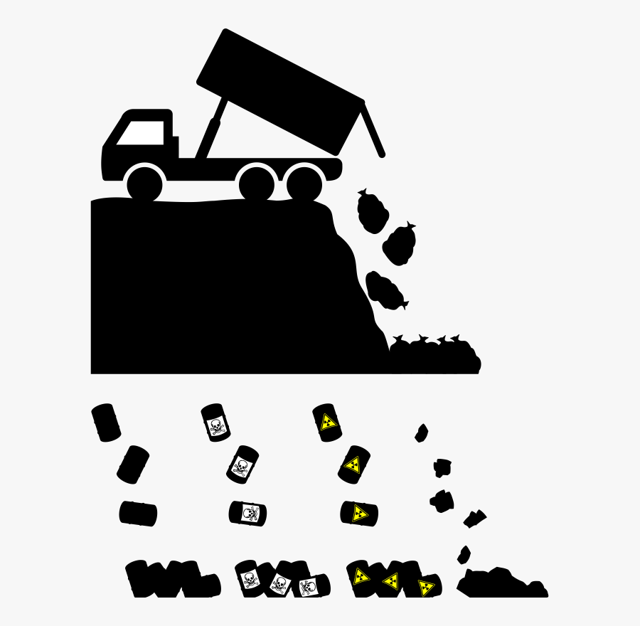 Barrel Dipper Dump - Landfill Clipart, Transparent Clipart