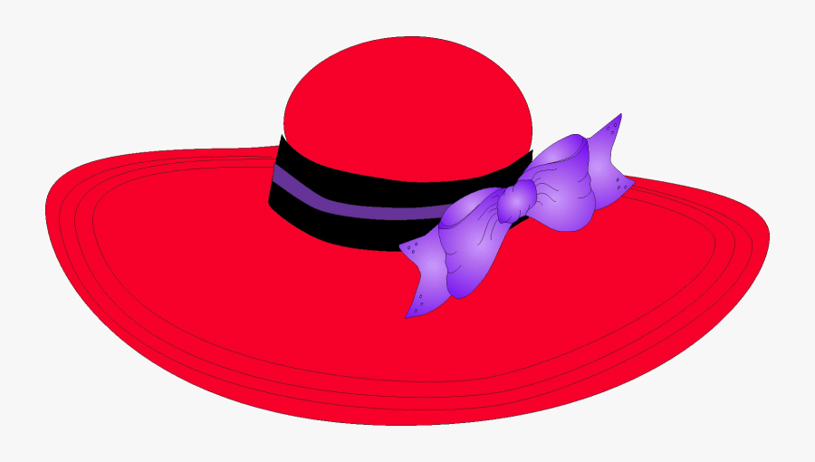 Red Hat Society Cowboy Hat Clip Art - Red Hat Clipart, Transparent Clipart