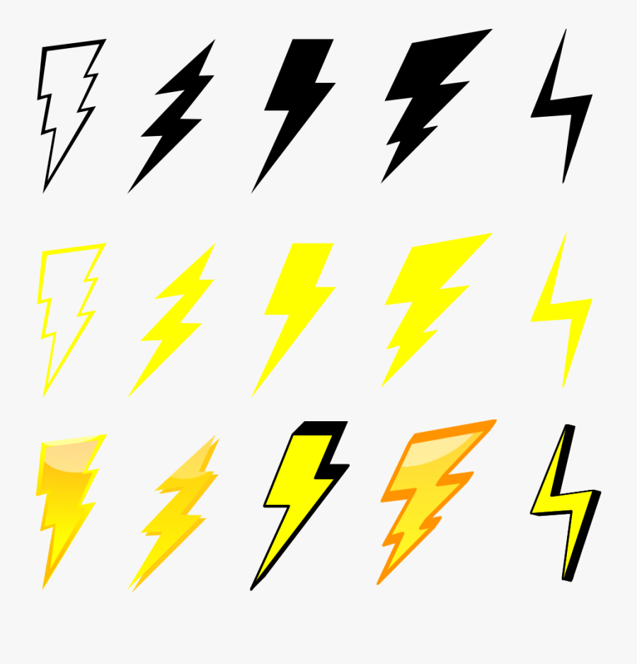 Lightning Clipart Royalty Free - Lightning Bolt Graphic, Transparent Clipart