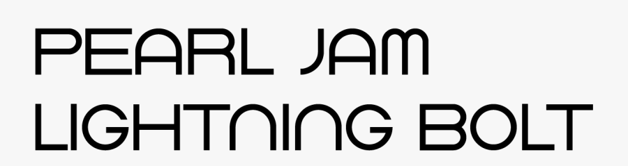 Clip Art Lightning Bolt Font - Pearl Jam Font, Transparent Clipart