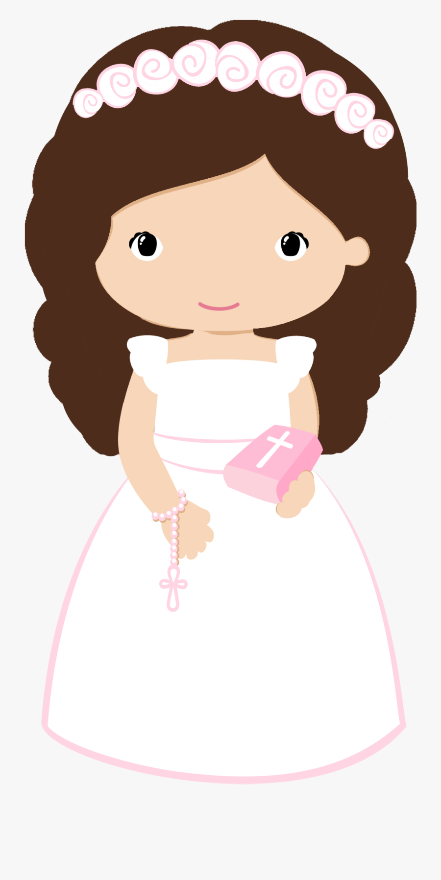 Maria Jose, First Communion, Paper Quilling, Taps, - First Holy Communion Girl Clip Art, Transparent Clipart