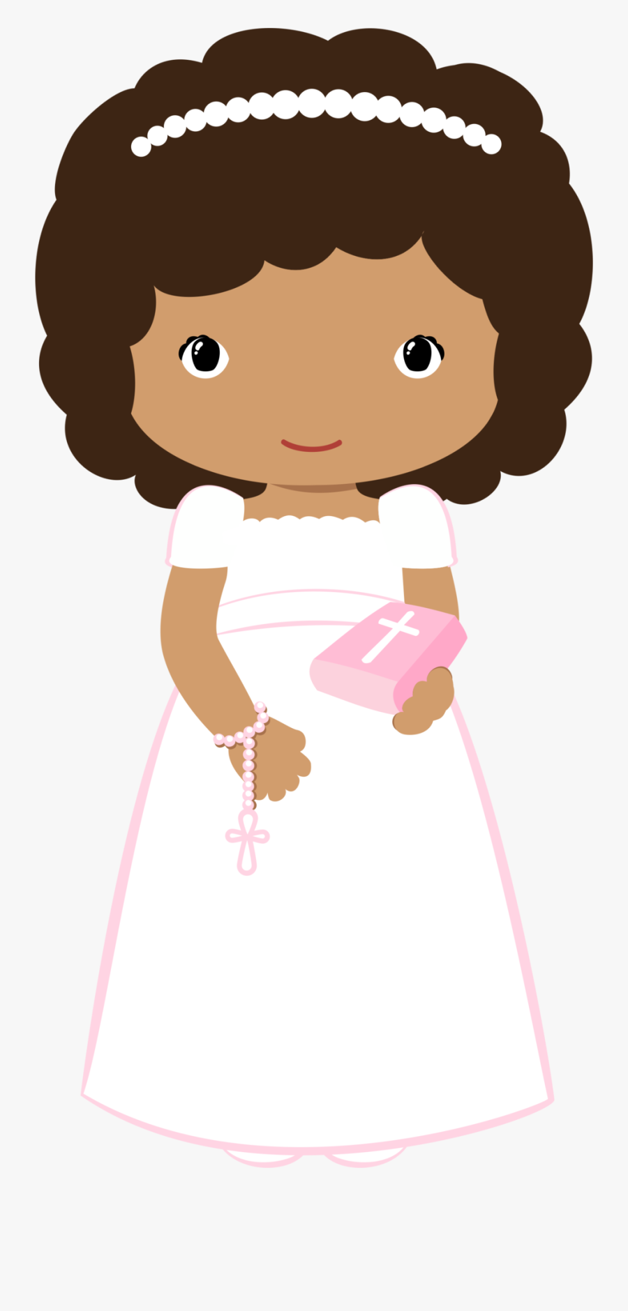 Girl Clipart First Communion - Communion Girl Clipart, Transparent Clipart