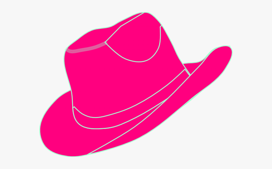 Pink Cowboy Hat Clipart, Transparent Clipart
