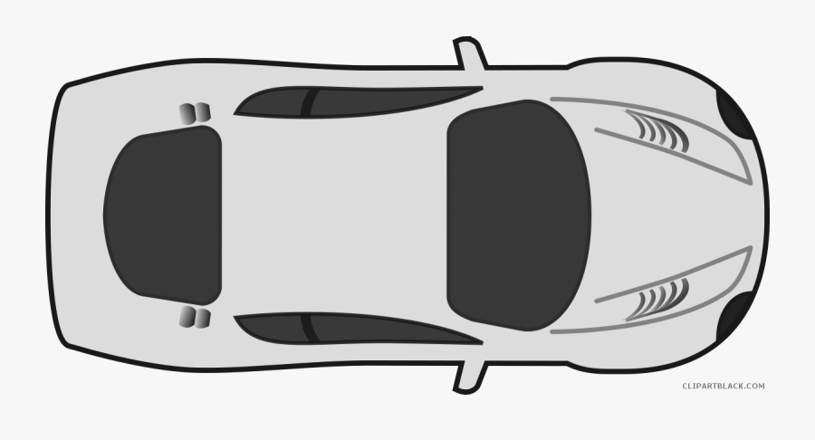 Clip Art Black And White Race Car Clipart - Race Car Top Down Clipart, Transparent Clipart