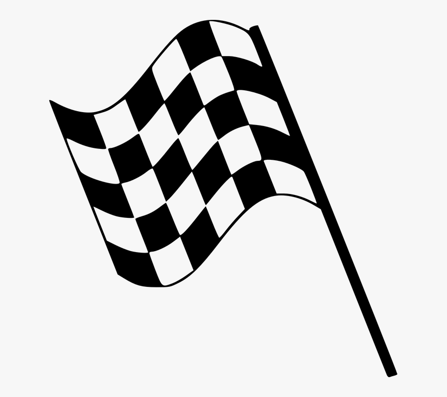 Race Car Clip Art - Clip Art Racing Flag, Transparent Clipart