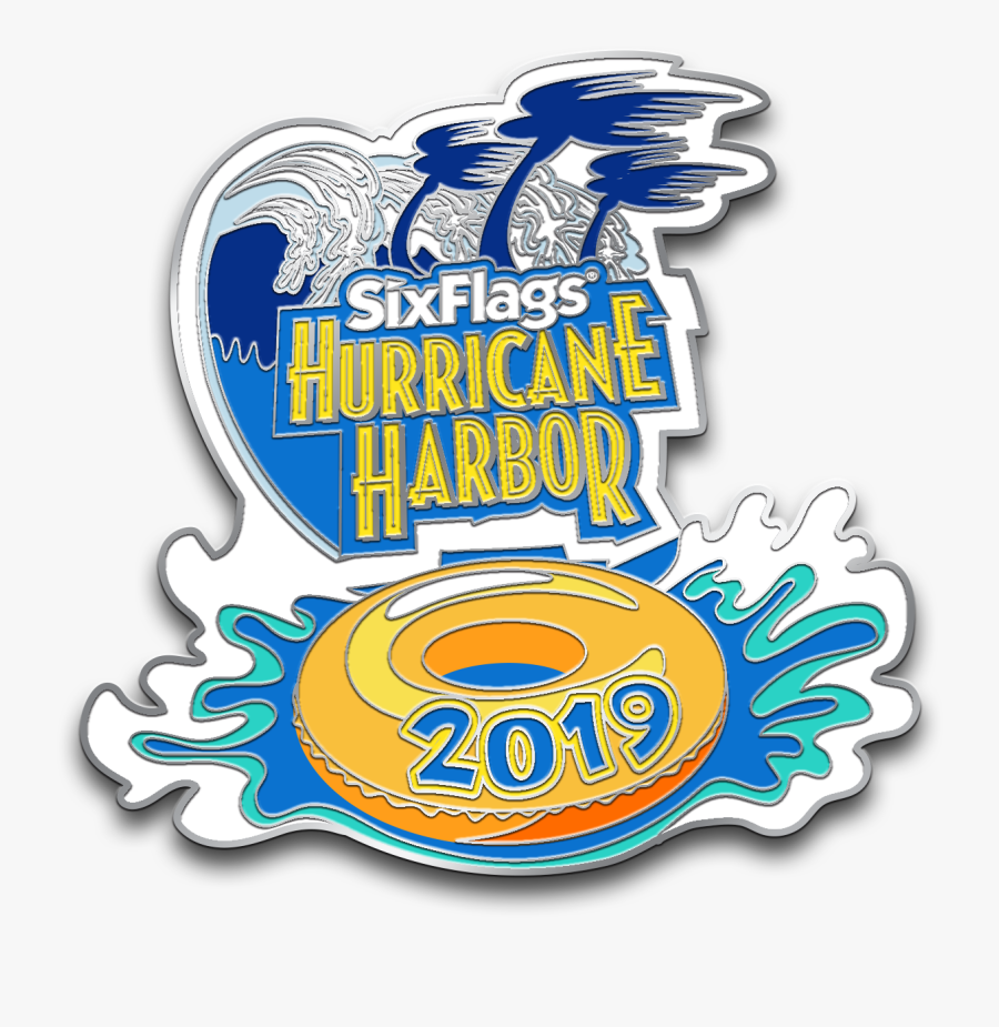 Six Flags Hurricane Harbor Logo, Transparent Clipart