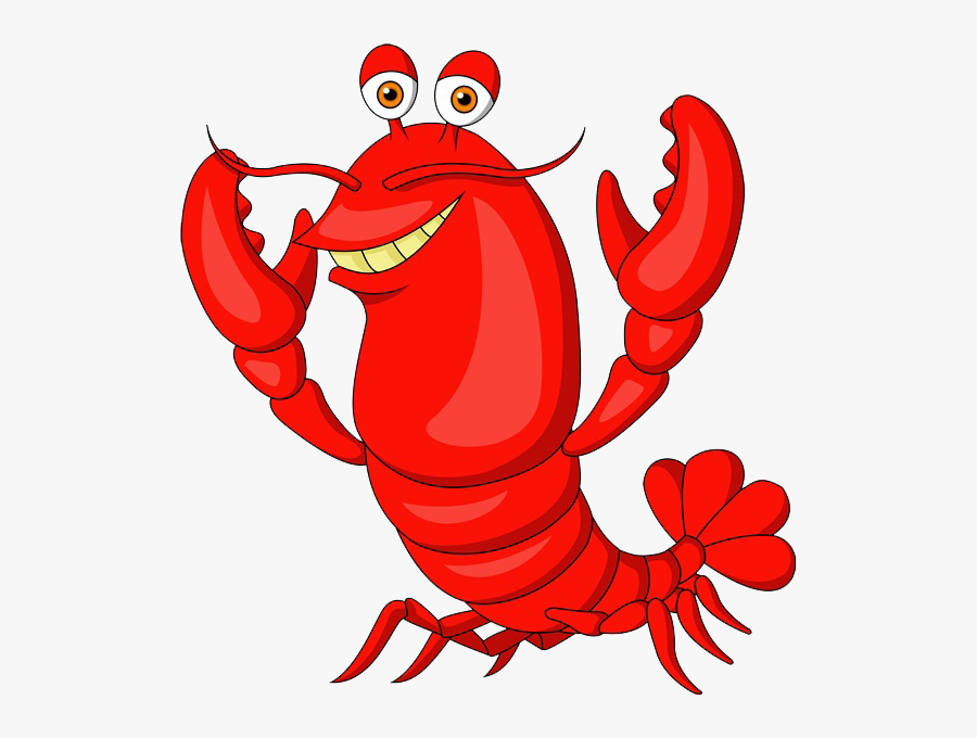 Transparent Crayfish Clipart - Cartoon Lobster, Transparent Clipart
