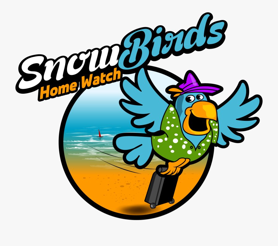 Clip Art Of Snow Capped Mountains, Clip Art Of Snow - Snowbird Cartoon, Transparent Clipart