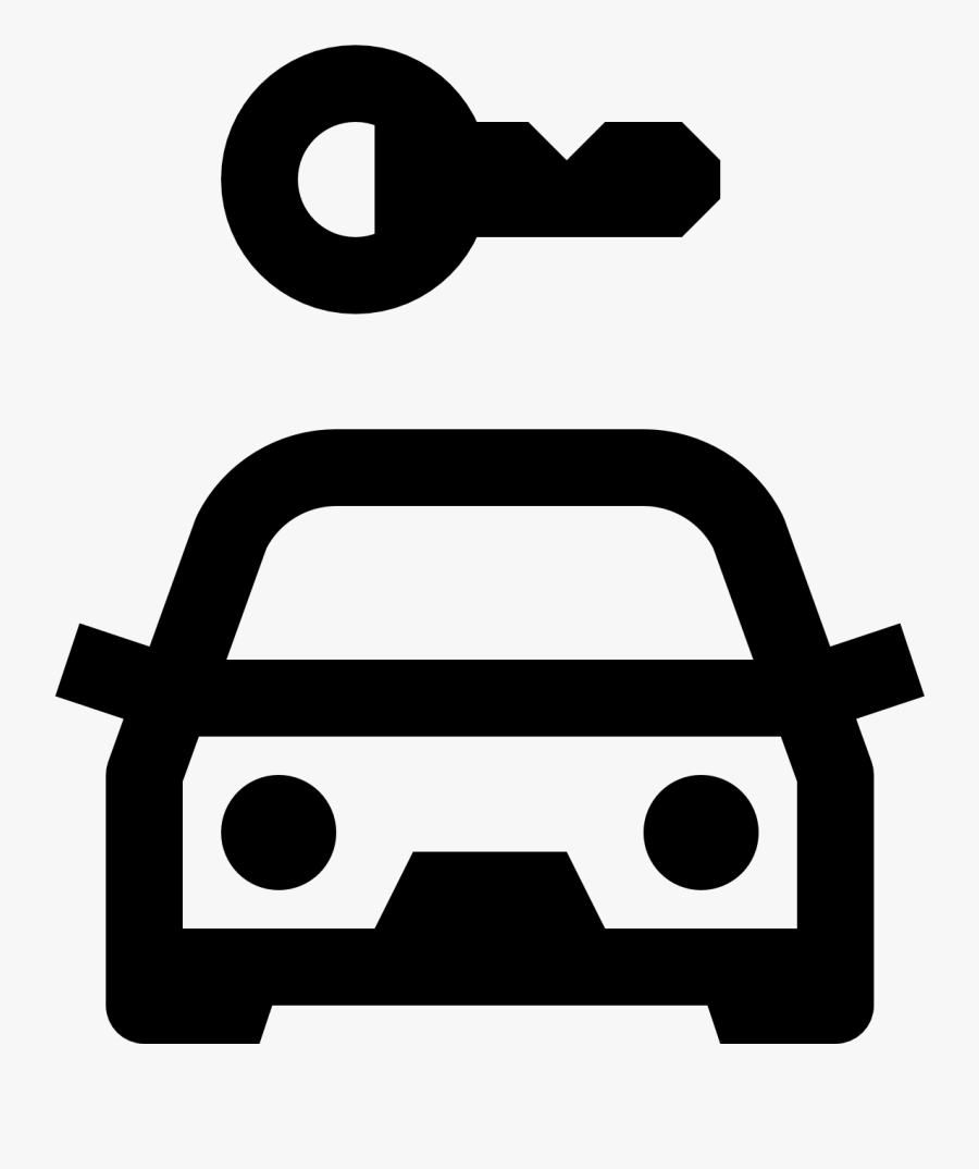 Car Rental Icon, Transparent Clipart